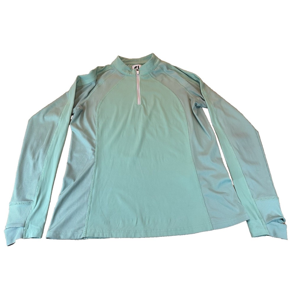 Footjoy Womens Mint Green Performance Quarter Zip Pullover Golf Size S